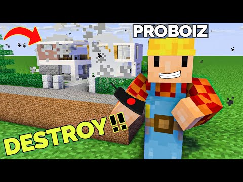 ProBoiz 95 - Destroy the HOUSE CHALLENGE in Minecraft