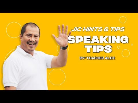 JIC Hints and Tips Episode 11: Improving Speaking Skills