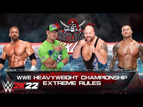 John Cena vs Big Show vs Triple H vs Randy Orton | Championship Match - WWE 2K22 PS5 [4K]