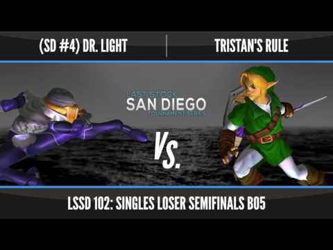 LSSD 102 - Dr. Light (Sheik/ICs) vs. Tristan's Rule (Falco/Link/Fox) - SSBM Losers Semis - Melee