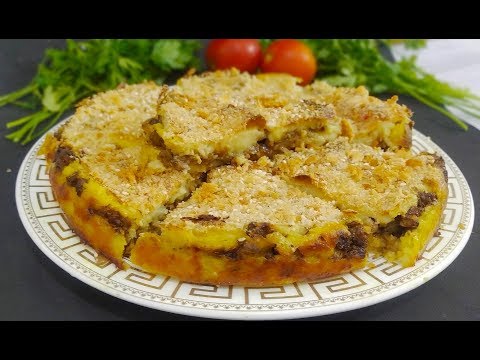 Пирог с мясом/ Пирог с картофелем и грибами) /Pie with meat and mushrooms