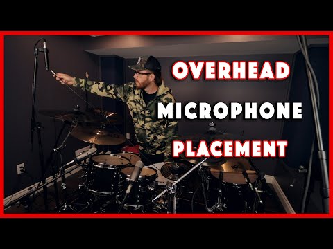 How To Setup Drum Overheads - Spaced Pair Microphone Placement