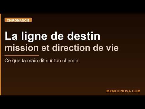 La ligne de destin en chiromancie