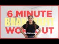 Bhangra Workout At Home | 6 Minutes Fat Burning Cardio | BhangraFit | DJ Frenzy Mix | All The Way Up