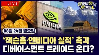 [🔴08/24] 뉴욕증시, 국채금리 상승에도 반등…디베이스먼트 트레이드 온다? | 엔비디아, AI 서버 가격 15% ?