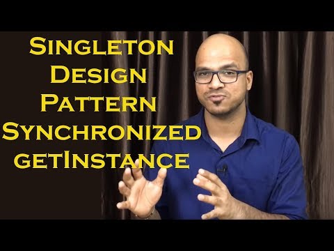 Singleton Design Pattern using Synchronized getInstance Part 3