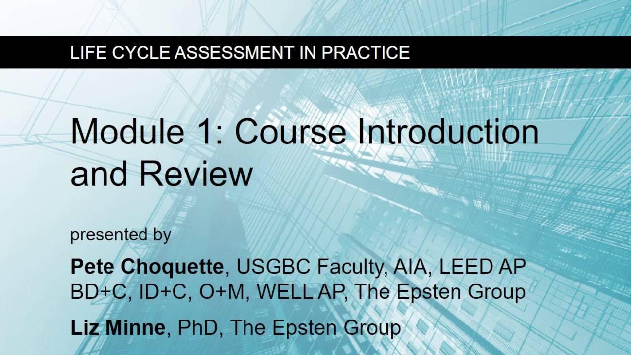 Module 1: Course introduction and review