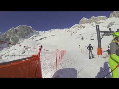 FEVEREIRO DE 2019, ESLOVÊNIA BOVEC KANIN PISTA DE ESQUI SKRIPI! ESTÂNCIA DE ESQUI SELLA NEVEA - KANIN,