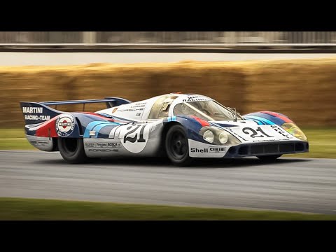 1971 Porsche 917 LH 'Long Tail' Flat-12 Sound at Goodwood FoS!