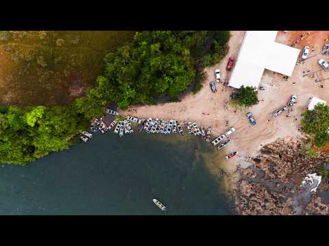 CAFÉ DA MANHÃ E LARGADA DOS BARCOS 19° FESTIVAL DE PESCA CACHOEIRA DA FUMAÇA NOVO SÃO JOAQUIM-MT