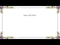 His Name Is Alive - Save the Birds Lyrics