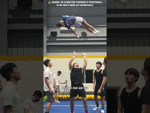 Cách mà các vận động viên cheerleading an toàn tuyệt đối khi tập luyện #shorts #windreview