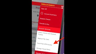How to get an ATM access code for Wells Fargo