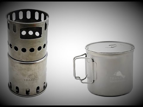 TOAKS Titanium Backpacking Wood Burning Stove