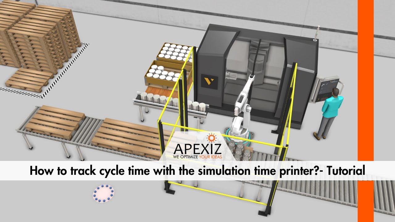 Simulation cycle time printer | Add on| APEXIZ