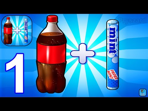 Drop and Explode: Soda Geyser Coca Cola & Mentos - Gameplay Walkthrough Part 1 Levels 1-4 (Android)