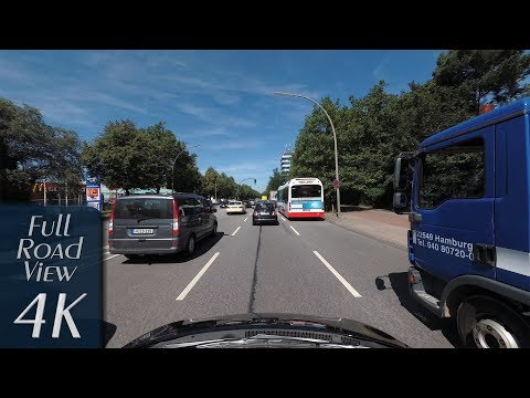 Hamburg, Germany: Kieler Straße (Holstenkamp - Langenfelder Damm) - 4K (UHD/2160p/60p)