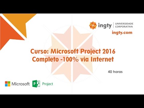 Curso Online: Microsoft Project 2016 Completo - 100% via Internet