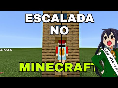 tutorial: como ESCALAR no MINECRAFT BEDROCK sem mod