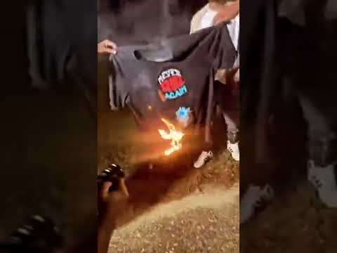 OTF artist “lil mexico” burns a never broke again shirt on instagram story 👀