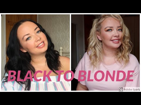 LOCKDOWN HAIR. BLACK TO BLONDE AT HOME.X