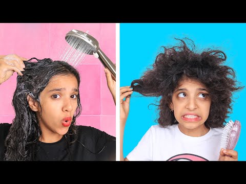 Problems with long and short hair. Funny video