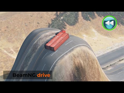 Reverse Car Vs Giant Bulge Crashes#3_BeamNG.drive
