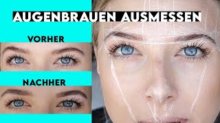 Augenbrauen perfekt Formen, Ausmessen & schneiden [einfaches Tutorial] | sooohhalt