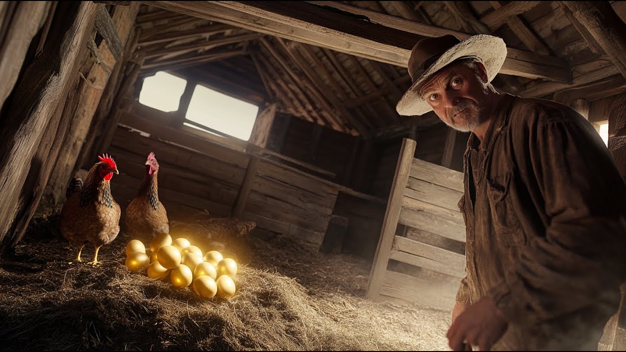 FARMER DISCOVERS GOLDEN EGGS UNDER HIS CHICKEN COOP, AND WHAT HAPPENS NEXT IS INCREDIBLE