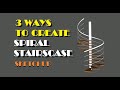 3 WAYS TO CREATE SPIRAL STAIRCASE IN SKETCHUP SketchUp Tutorial