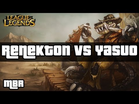 Outback Renekton Vs Yasuo - Top Lane - Season 6 - League Of Legends - HD