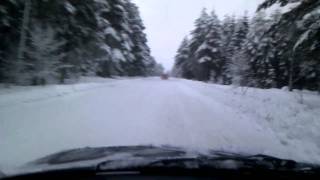 preview picture of video 'Driving in snow, Sweden'