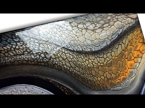 WOW! Must see LACING on Exquisite Metallics - Best Acrylic Pour Swipe Yet!