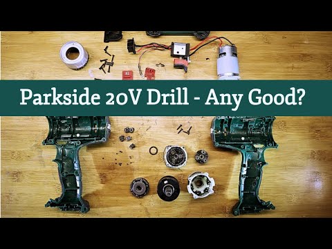 Parkside 20v Cordless Drill Set PABS 20-Li E6 Teardown - Any Good?