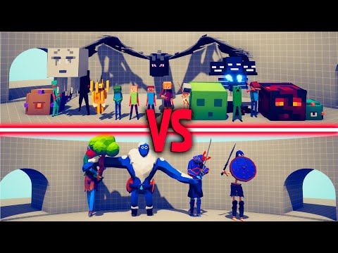 MINECRAFT Team vs GIANTS Team - Totally Accurate Battle Simulator TABS