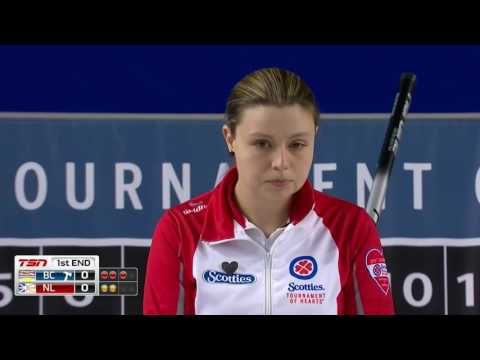 2017 Scotties Tournament of Hearts - Curtis (NL) vs. Mallett (BC) - Draw 4