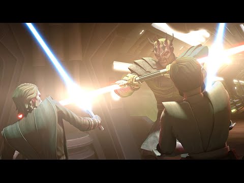 Anakin & Kenobi vs Savage Opress [4K HDR] - Star Wars: The Clone Wars