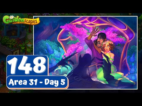 Gardenscapes Story - Part 148 - Area 31 - Day 5 - Gameplay
