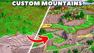 How to build CUSTOM Mountains in Minecraft (TUTORIAL)