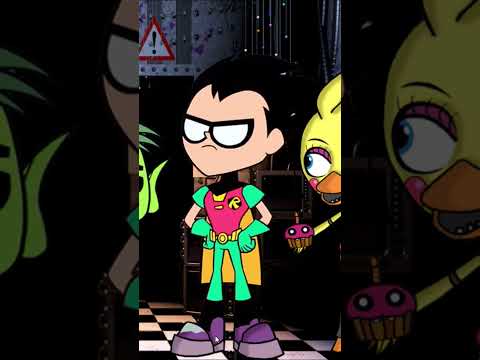 Teen Titans GO! transforms into Five Nights at Freddys characters - SETC #teentitansgo #fnaf #shorts