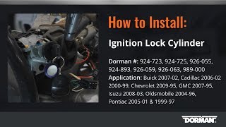 GM Ignition Switch Lock Cylinder repair Video by Dorman Products
