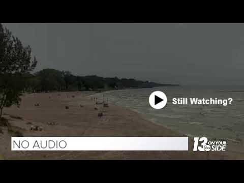Waves on Lake Michigan in St. Joseph