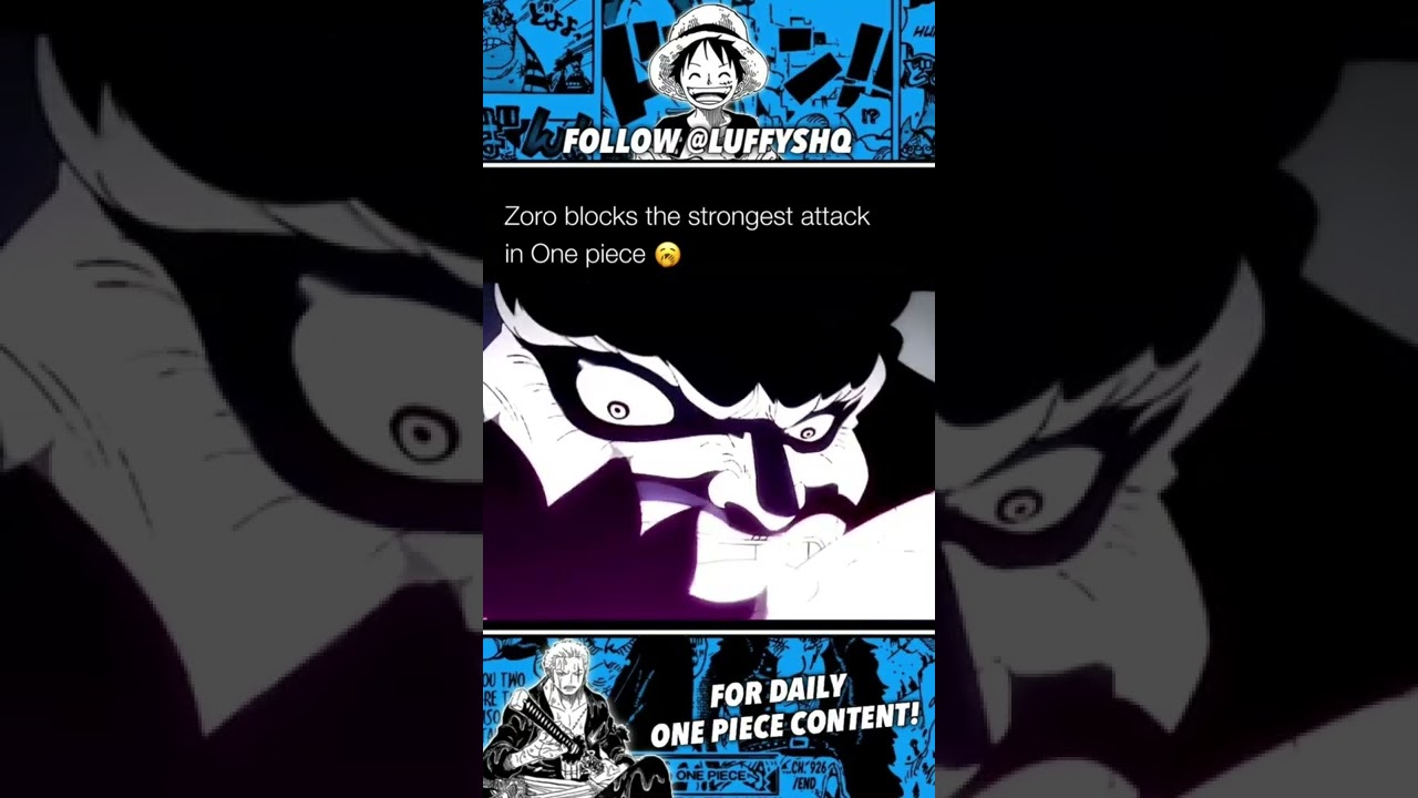 Zoro blocks kaido and big mom attack😱 #onepiece