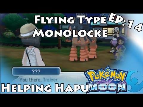 Pokemon Moon Flying Type Monolocke - Episode 14 'Helping Hapu'