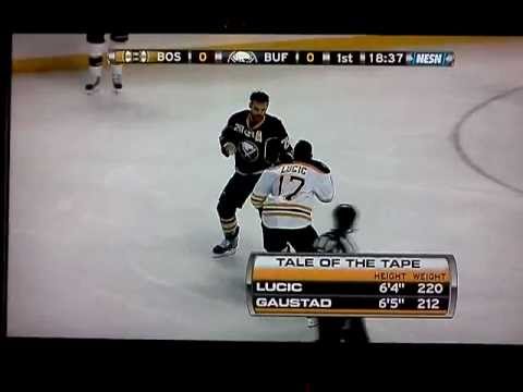 Lucic vs. Gaustad 11/23/2011