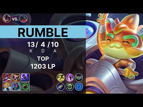 Rumble Top vs Aatrox - 1203 LP Challenger - EUW 15.12