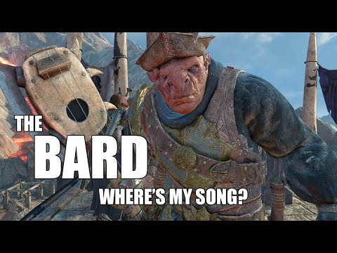 Middle Earth Shadow of War : Unique Orc Encounters & Quotes #35 THE BARD Singer Uruk