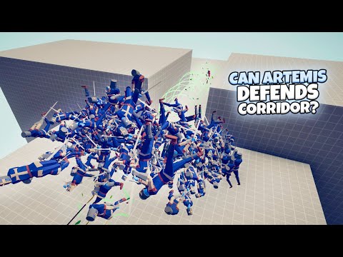 Can ARTEMIS DEFENDS CORRIDOR? | TABS Gameplay
