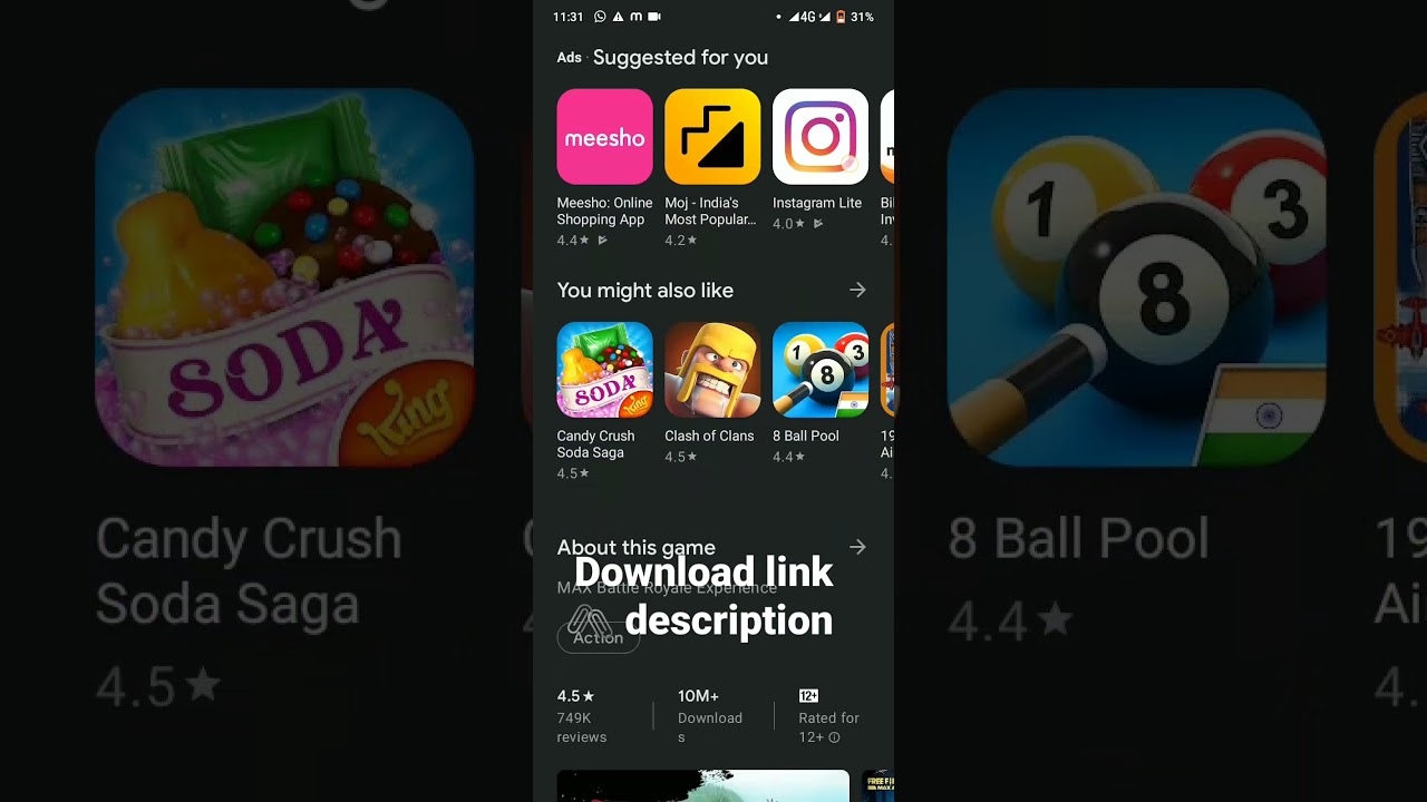GARENA FREE FIRE MAX link https://play.google.com/store/apps/details?id=com.dts.freefiremax