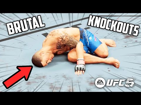 Best Knockouts Ever in UFC 5 (Includes Special Moves/Finishers)